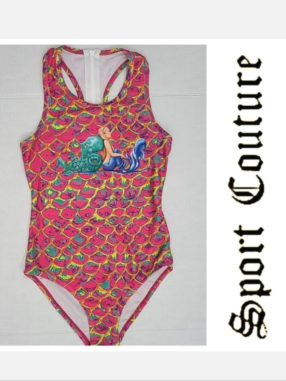 Sport Couture Funky Buddah Psychedelic 1-Piece Swimsuit Sz S NWT